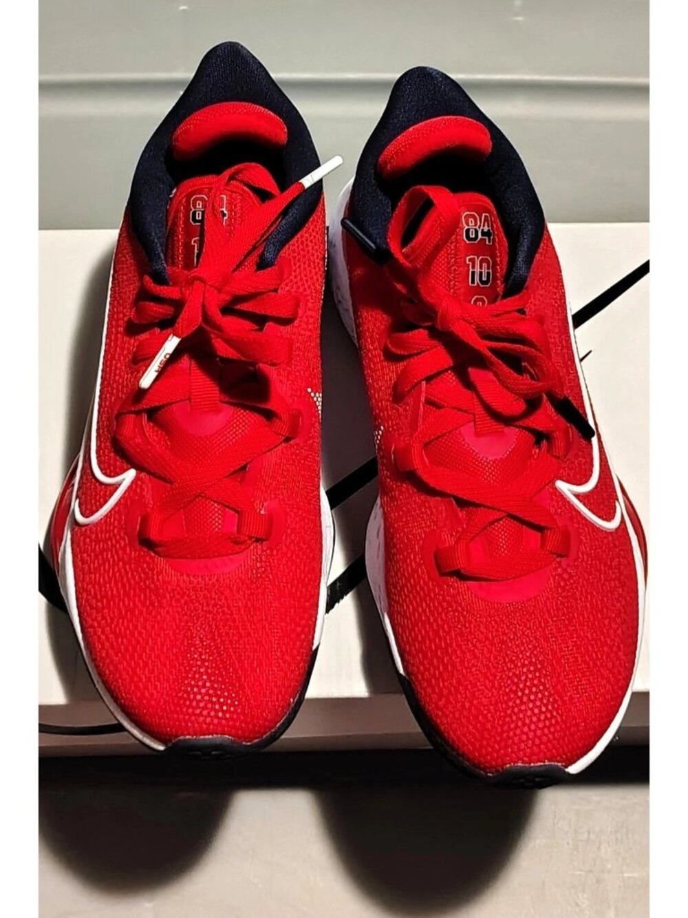 Nike Air Zoom BB Basketball Red Sneakers Tennis Shoes Athletic Shoes Size 6